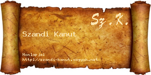 Szandi Kanut névjegykártya